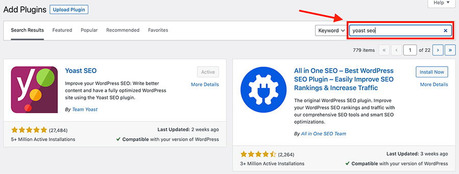 Find and Install a WordPress Plugin (Screenshot to Customize a Blog)